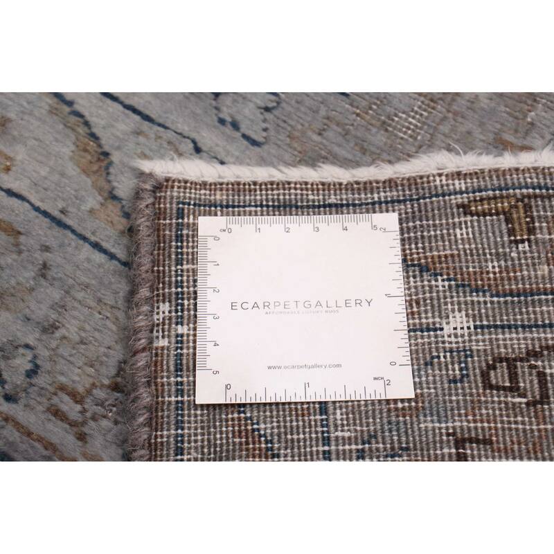 ECARPETGALLERY Hand-knotted Color Transition Grey Wool Rug - 8'11 x 11'9