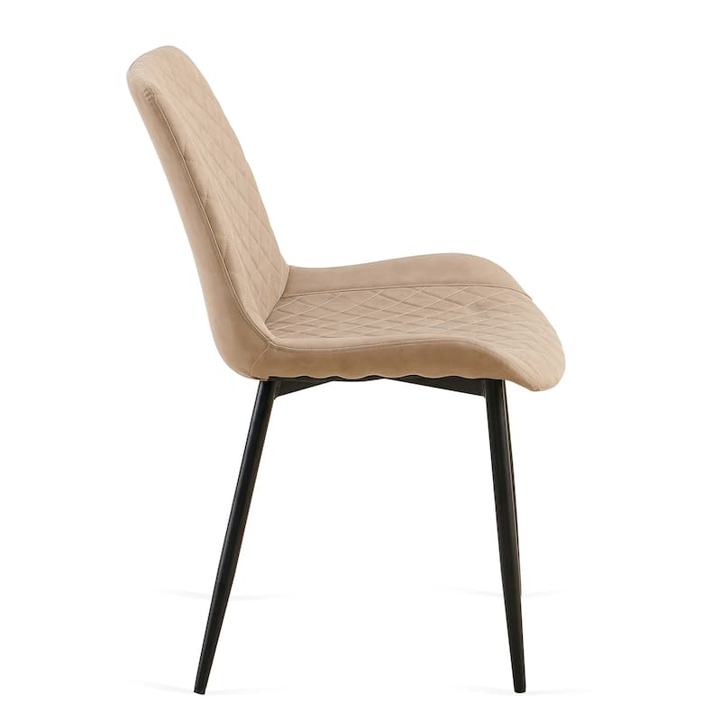 Set of 4 Leathaire Dining Chairs ,Mid-Century Modern Chairs Kitchen Living Room Armless Side Chair