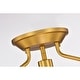 preview thumbnail 4 of 12, Merwin Matte Black Semi-Flush Ceiling Lamp 1-Light