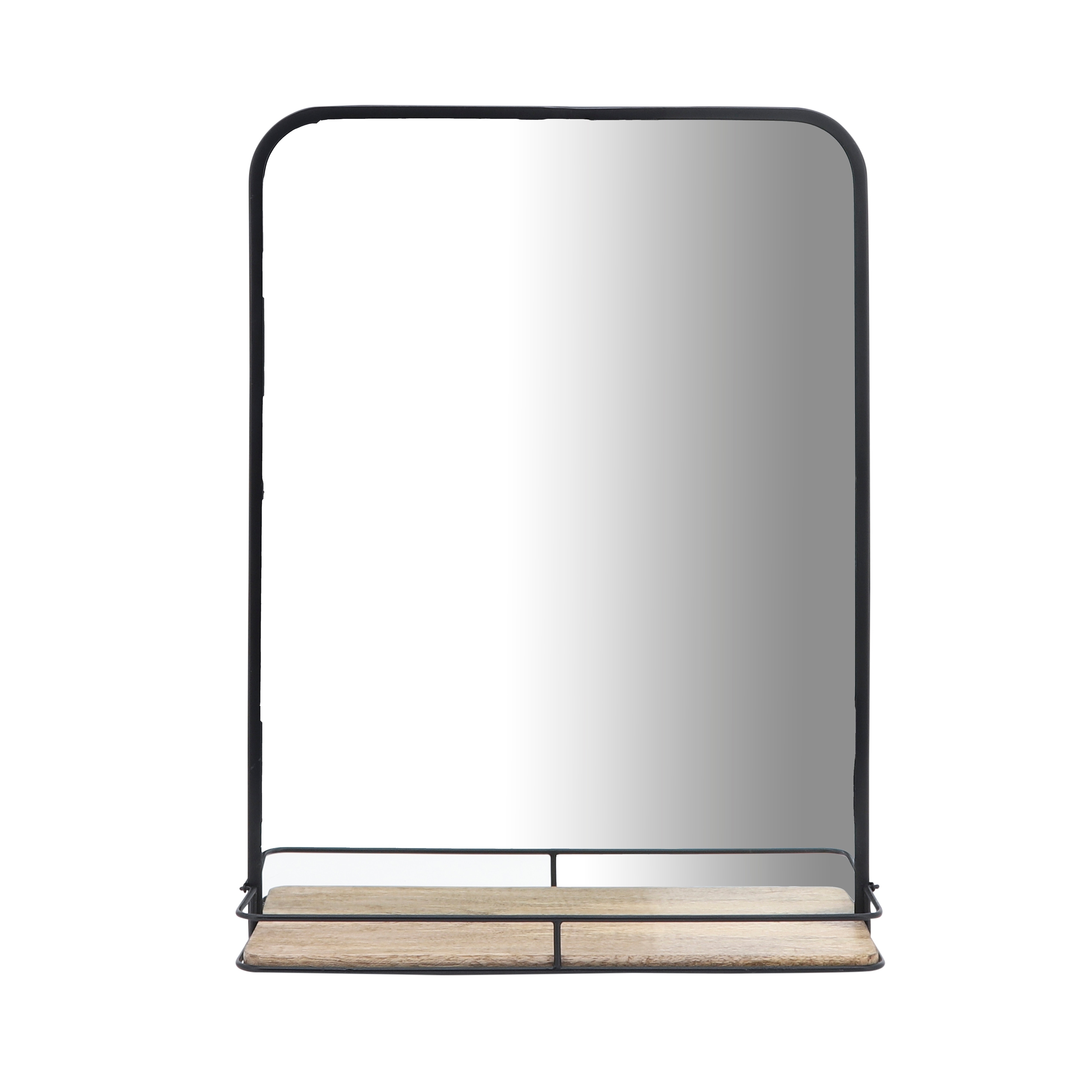 How to Make a Modern Sunrise Floating Mirror + Shelf