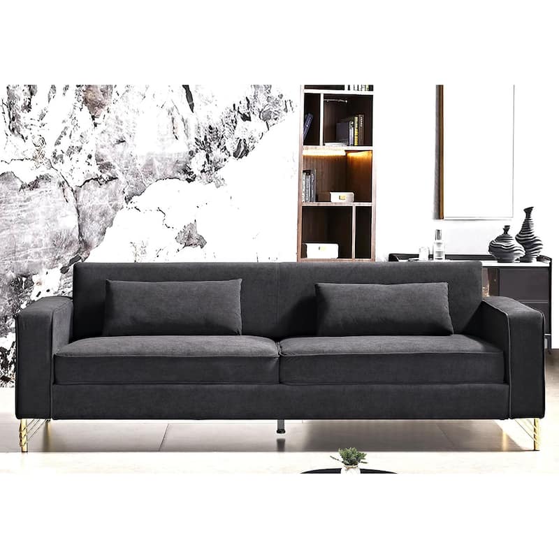 Modern Velvet Upholstered Living Room Sofa