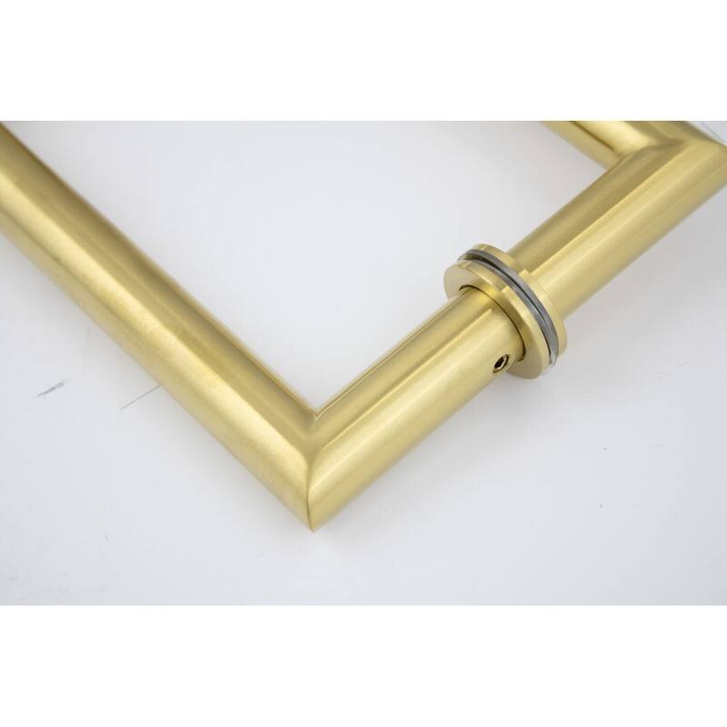 CEL 6"x 6" Mitered Corner Back to Back Shower Door Pull Handles