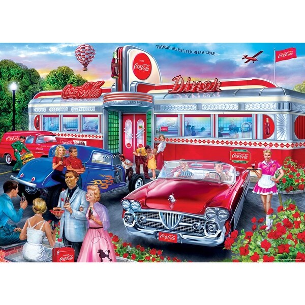 Coca-Cola Diner 1000 Pc Jigsaw Puzzle Fun for Family & Friends