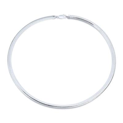 Contoured Yellow Gold Plated Sterling Silver Collar Necklace Italy 16-24 Inch