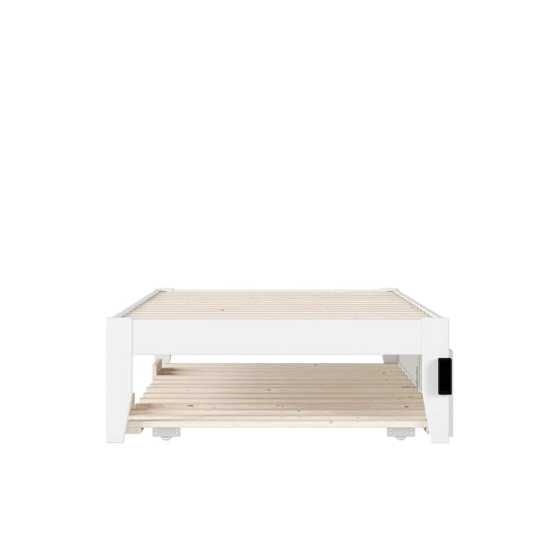 Colorado Bed with USB Turbo Charger and Twin Extra Long Trundle