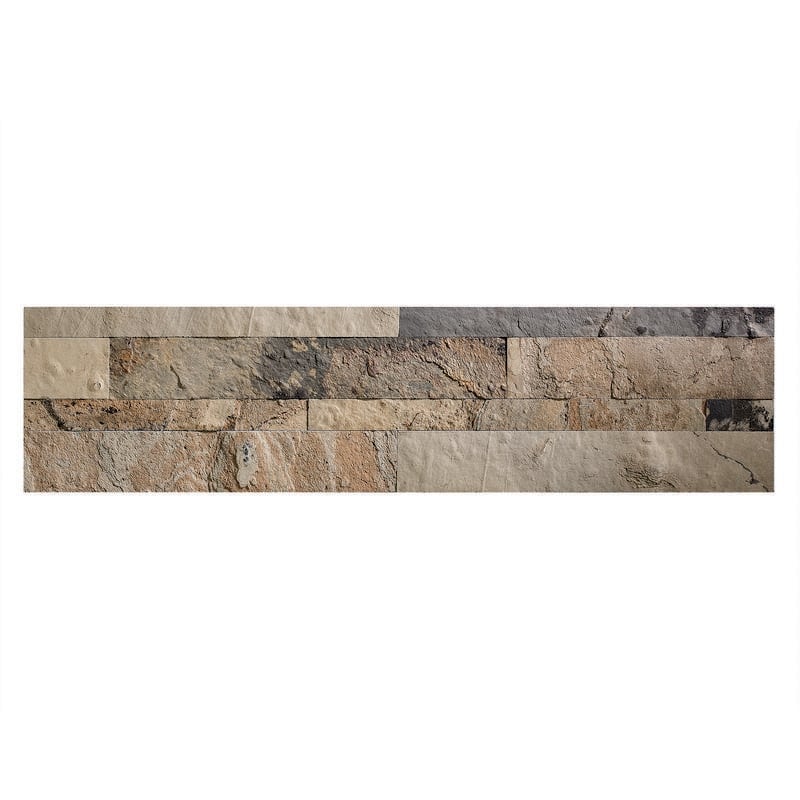 Aspect 6 x 24-inch Medley Slate Peel and Stick Stone Backsplash - 6 x 24