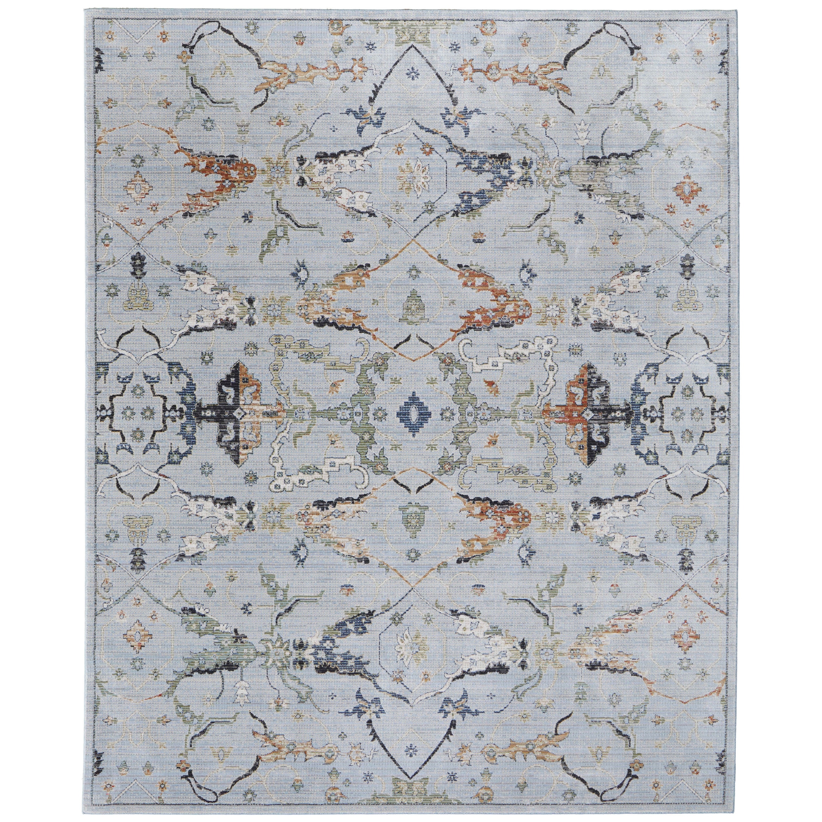 Grand Bazaar Claymore Machine Made Floral & Botanical Traditional Area Rug