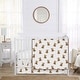 preview thumbnail 1 of 4, Sweet Jojo Designs Boho Teddy Bear Boy, Girl, Gender Neutral 3pc Nursery Crib Bedding Set -Brown, Watercolor Wholesome Aesthetic