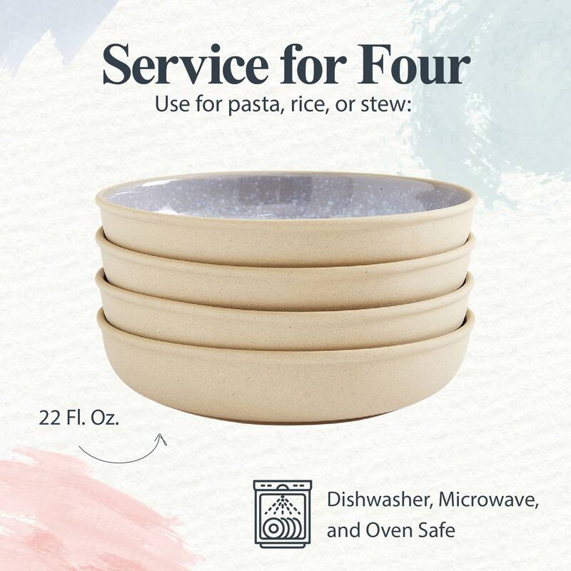 Portmeirion Minerals Set of 4 Low Bowls - 8.7 inch