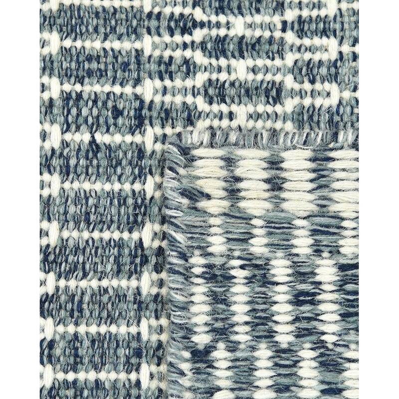 Deanna Handmade Geometric Modern Flatweave Area Rug