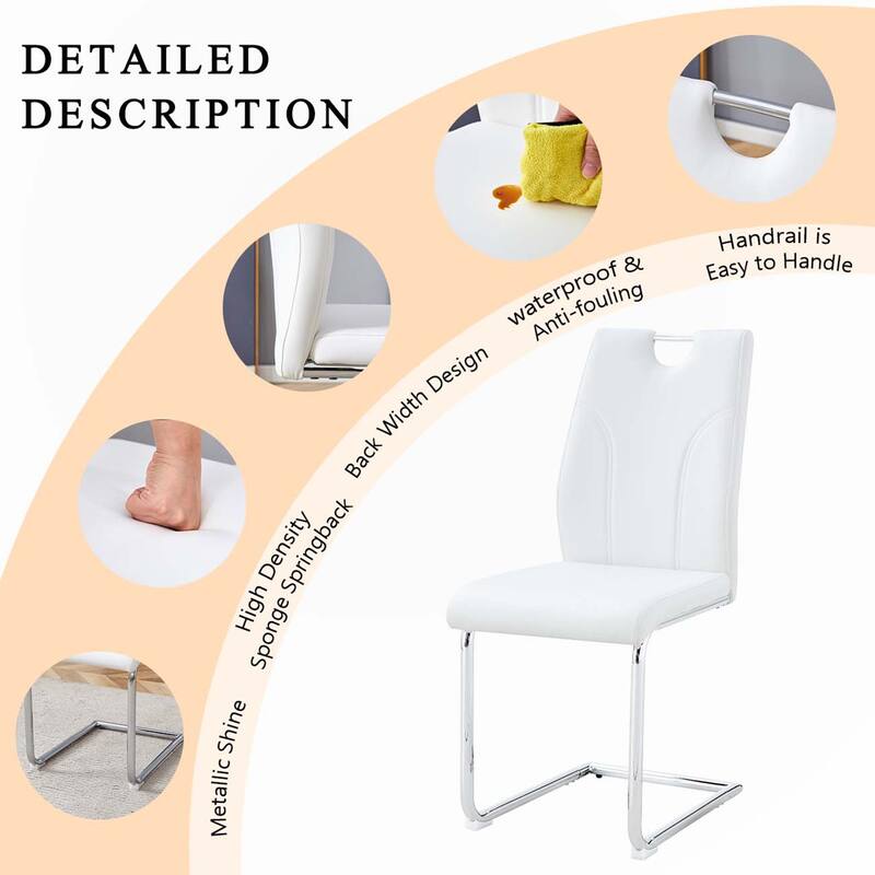 PU Dining Chair Set(Set of 6)