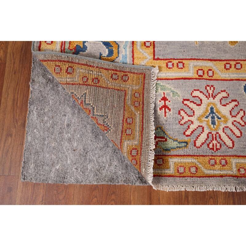 Gray Oushak Oriental Area Rug Handmade Wool Carpet - 5'2" x 7'10"