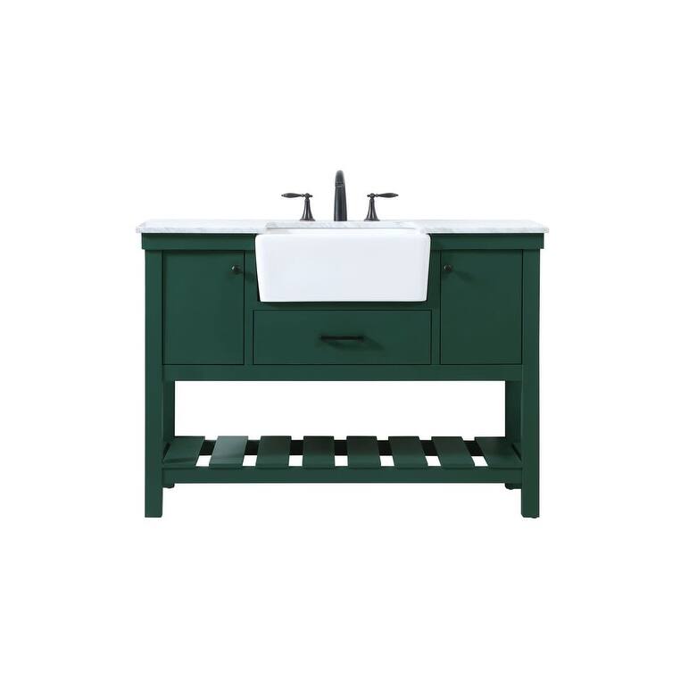 Elegant Lighting VF60148 Clement 48" Free Standing Single Basin Vanity