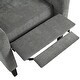 preview thumbnail 41 of 54, Manual Adjustable WingBack Recliner Chair, with Foldable Side Table, USB Charging Ports, PushBack Reclining Chairs