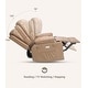 preview thumbnail 51 of 73, Oversized power recliner with heat, massage, 360 degrees swivel, and cup holder.