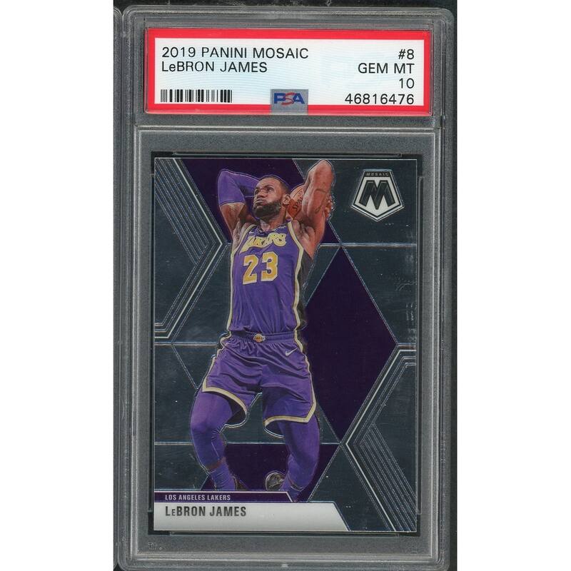 LeBron James 2019 Panini Mosaic Basketball Card #8 Graded PSA 10 GEM MINT - 8'6" x 11'6"