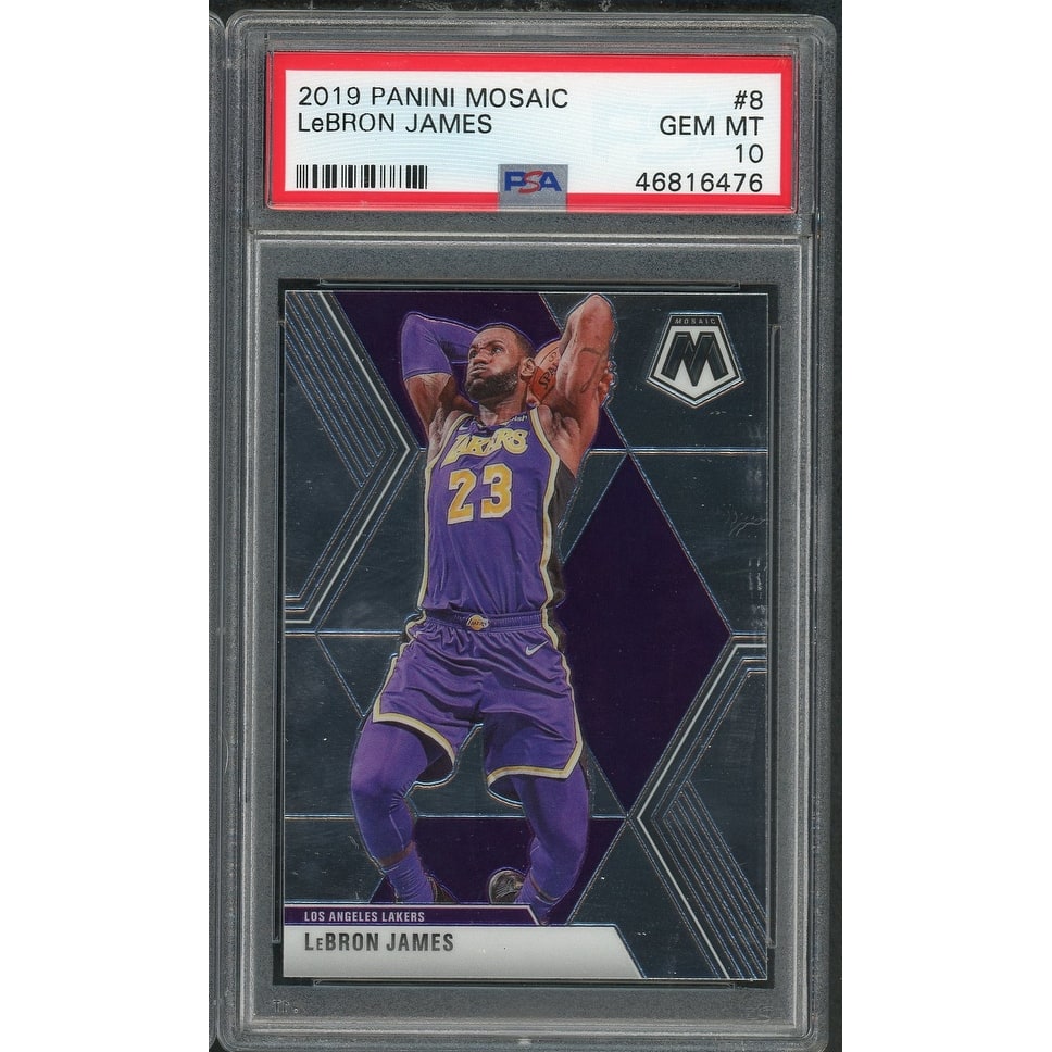 LeBron James 2019 Panini Mosaic Basketball Card #8 Graded PSA 10 GEM MINT - 8'6" x 11'6"