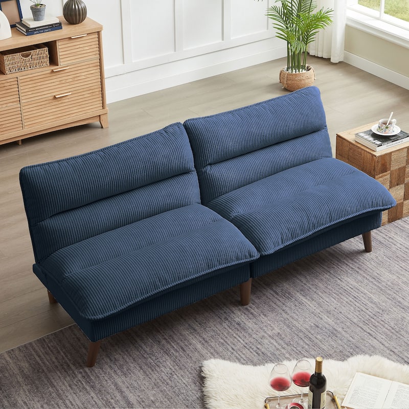 72.4" Armless Futon Sofa Bed