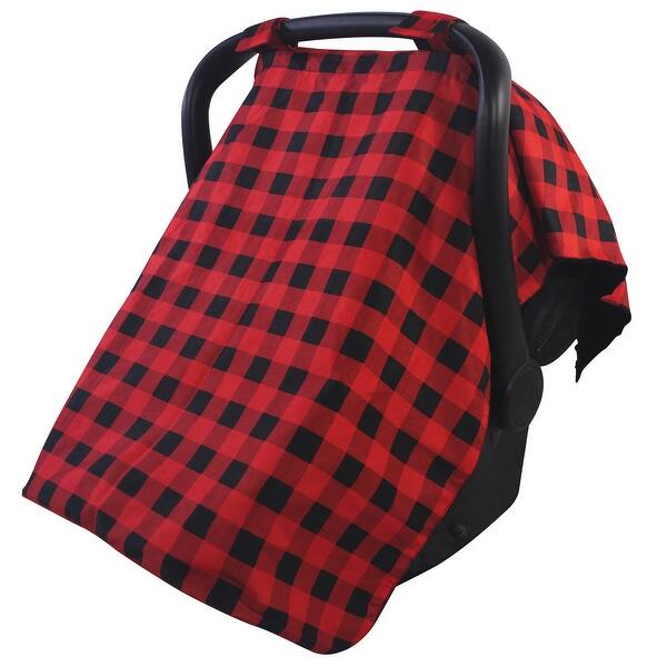 slide 1 of 1, Hudson Baby Unisex Baby Reversible Car Seat and Stroller Canopy, Buffalo Plaid, One Size - Buffalo Plaid Buffalo Plaid