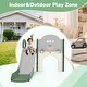 preview thumbnail 22 of 22, Kids Slide Playset Structure 7 in 1 with Slide and Basketball Hoop