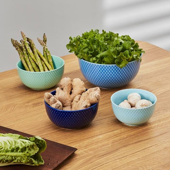 Lyngby Porcelæn Rhombe Color Bowl, Ø: 5.1"