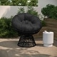 preview thumbnail 21 of 30, Papasan Swivel Patio Lounge Chair Black