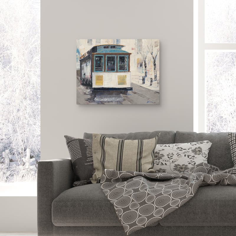 Cable Car by John Burrows Canvas Art Print