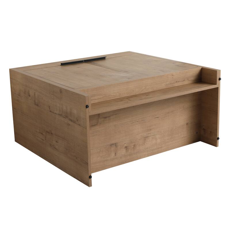 35" Freestanding Bathroom Vanity Cabinet with Adjustable Shelf, Soft-Closing Doors & Metal Handles for Modern Storage