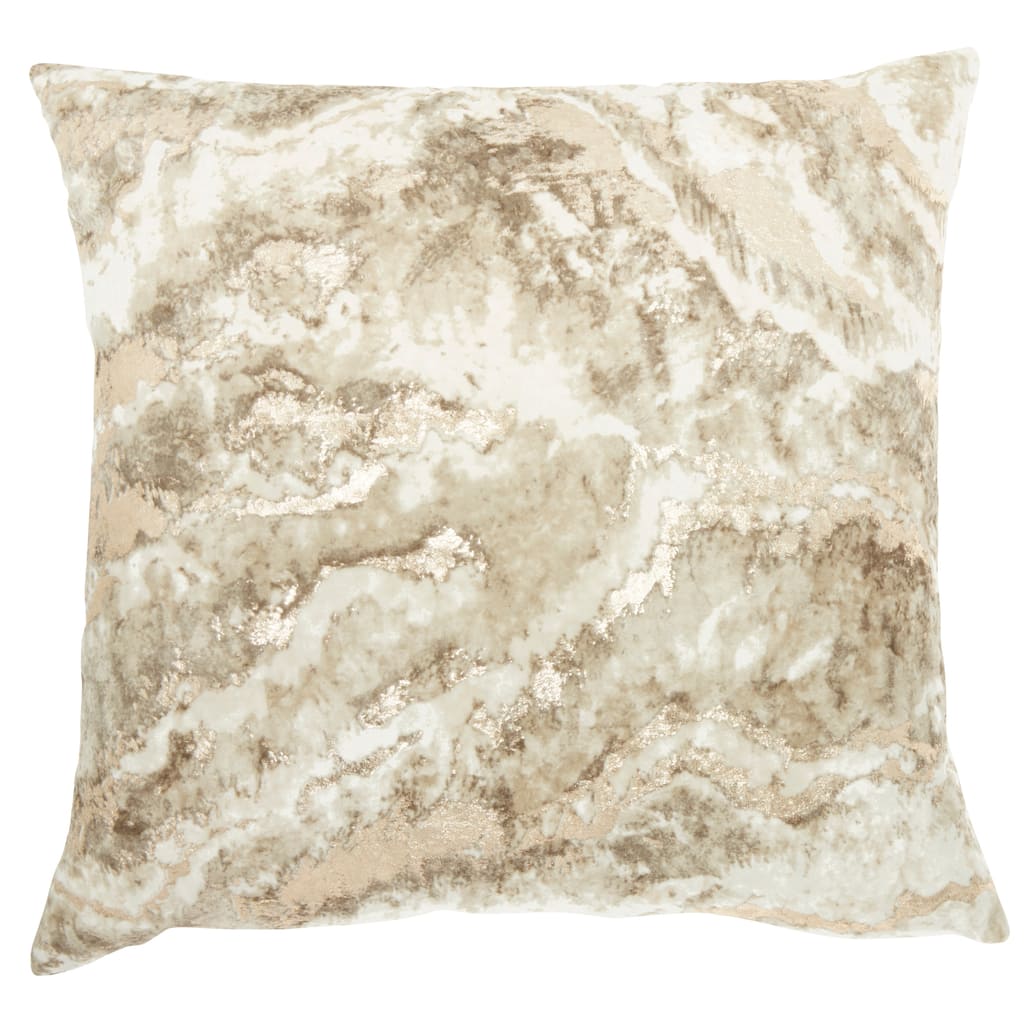 Mina Victory Metallic Marble Throw Pillow