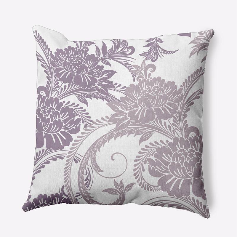 Flower Flourish Indoor/Outdoor Throw Pillow - Larkspur - 20" x 20"