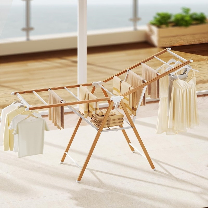 Wood Grain Clothes Drying Rack On Sale Bed Bath Beyond