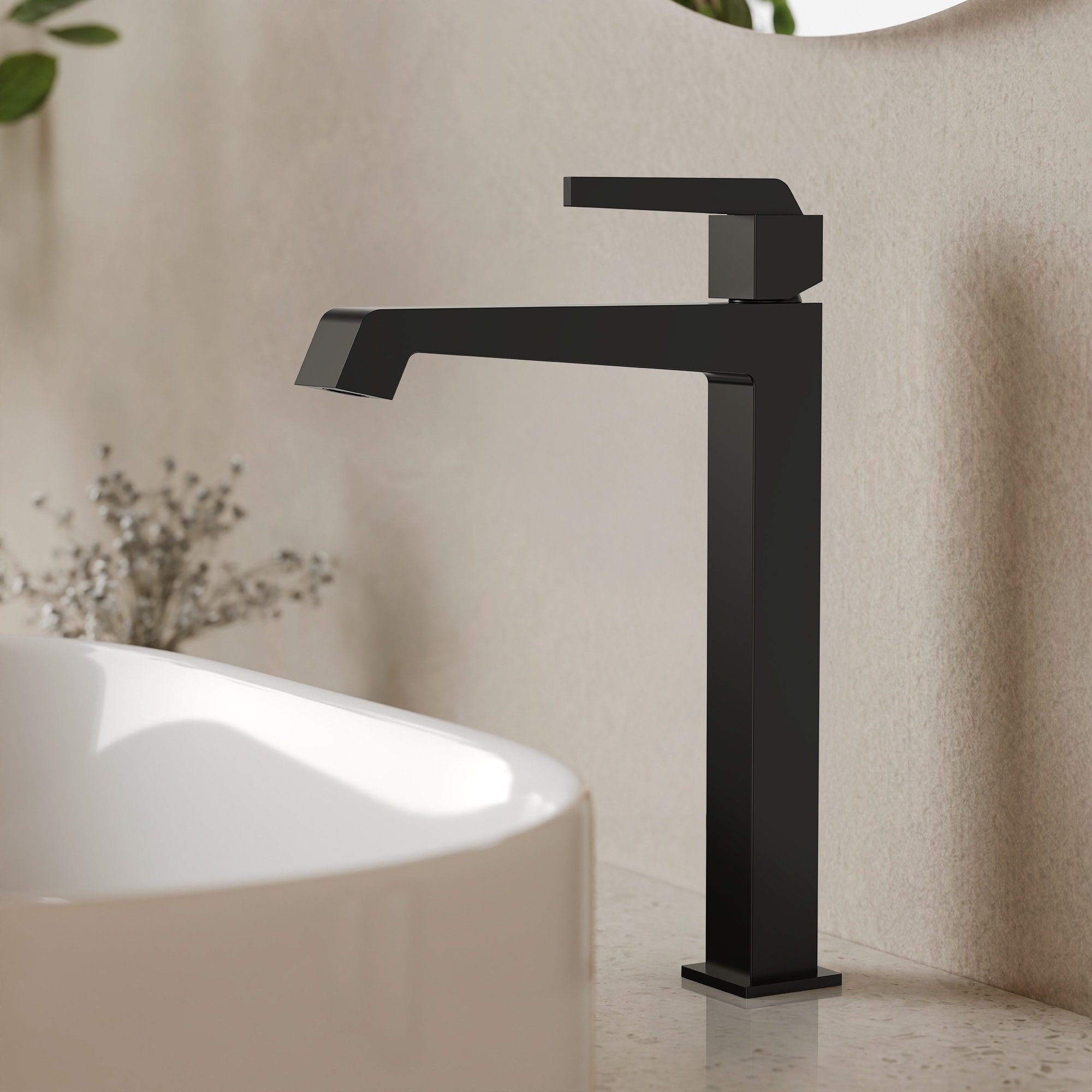 Single Hole Vessel Bathroom Faucet with Drain Assembly Single Handle Vessel Bathroom Sink Faucet