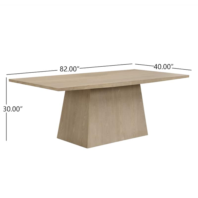 Christopher Knight Home - Lowell Modern Wooden Pedestal Dining Table