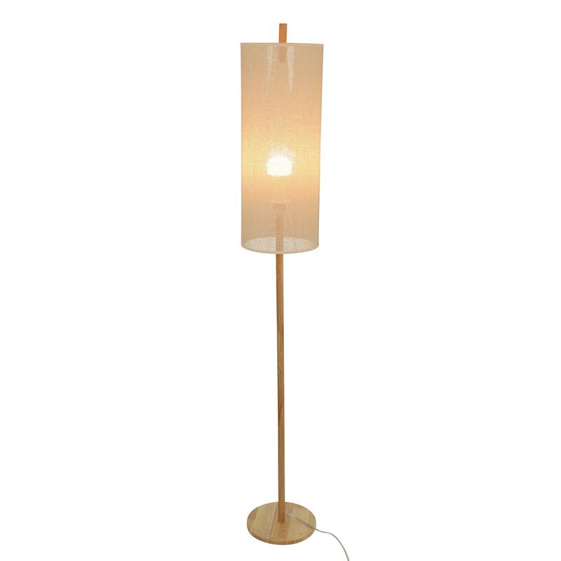 Height Floor Lamp, Modern Standing Light for Living Room, Bedroom & Study Area Lighting, Floor Lamp - Oak and Natural 110-120V