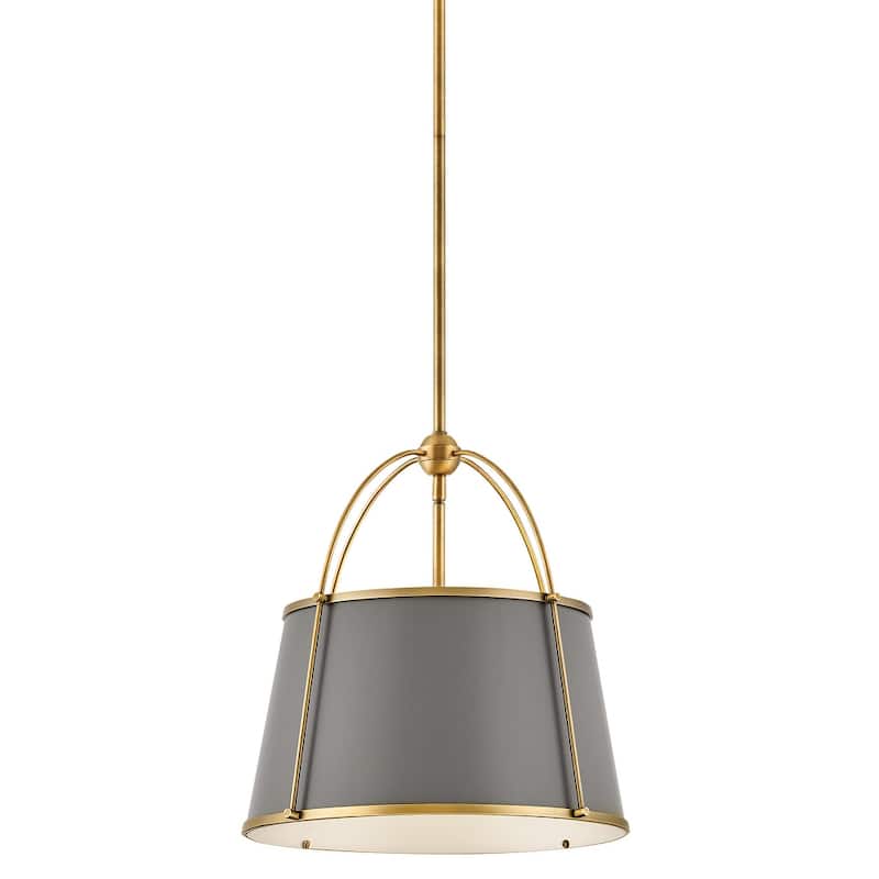 Hinkley Lighting Clarke Single Light 16" Wide Pendant - Lacquered Dark Brass