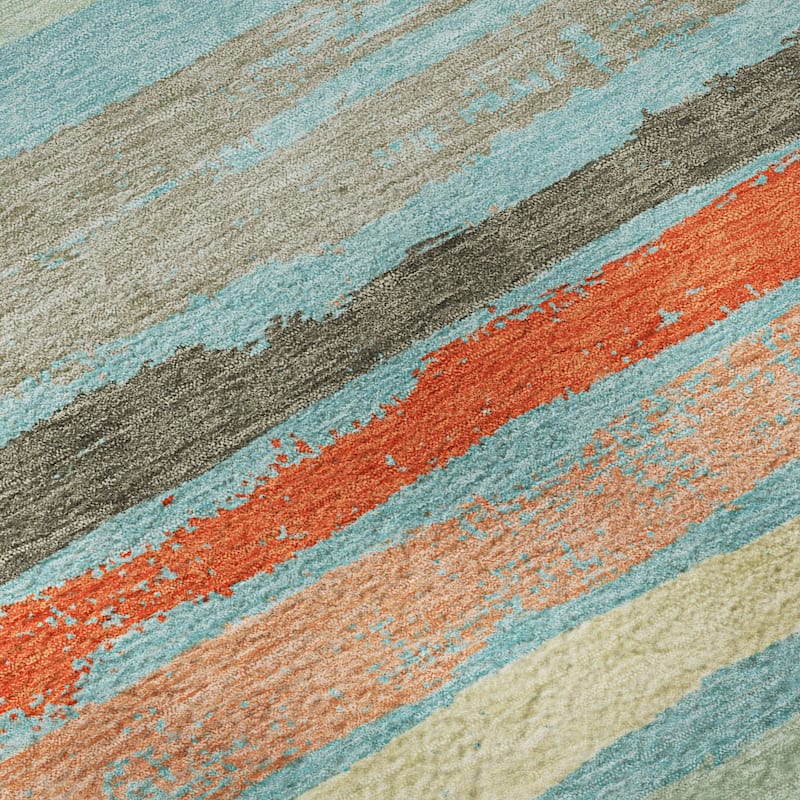 Premium Washable Super Soft Stripe Mayfield Rug