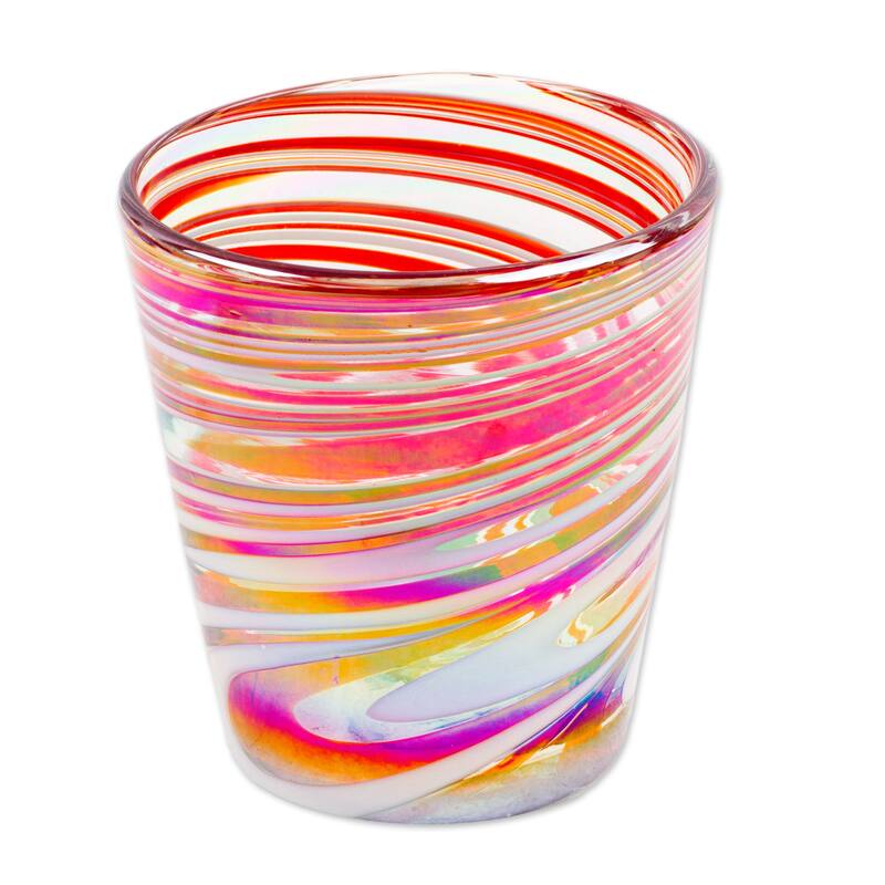 Novica Handmade Handblown Recycled Rock Glasses (Set Of 6)