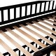preview thumbnail 7 of 7, Twin Over Twin Low Bunk Bed with Fence and Ladder for Toddler, Espresso