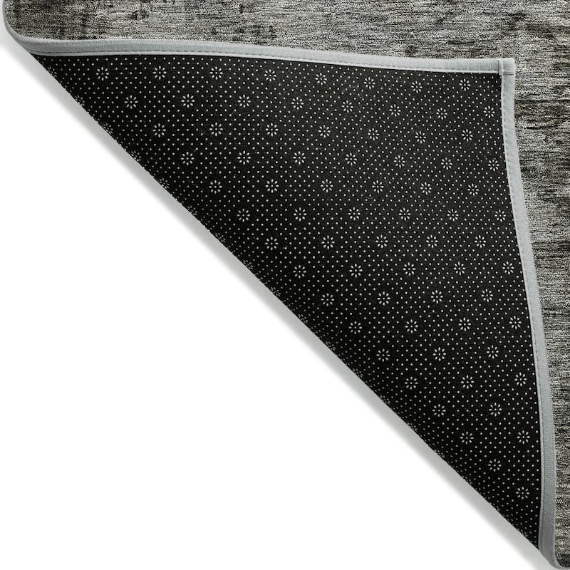 Machine Washable Indoor/ Outdoor Modern Contemporary Chantille Rug