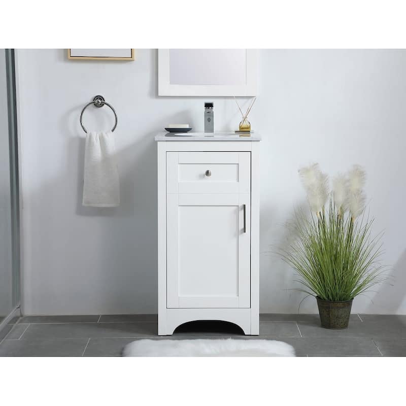 Elegant Lighting VF17018 Moore 18" Free Standing Single Basin Vanity
