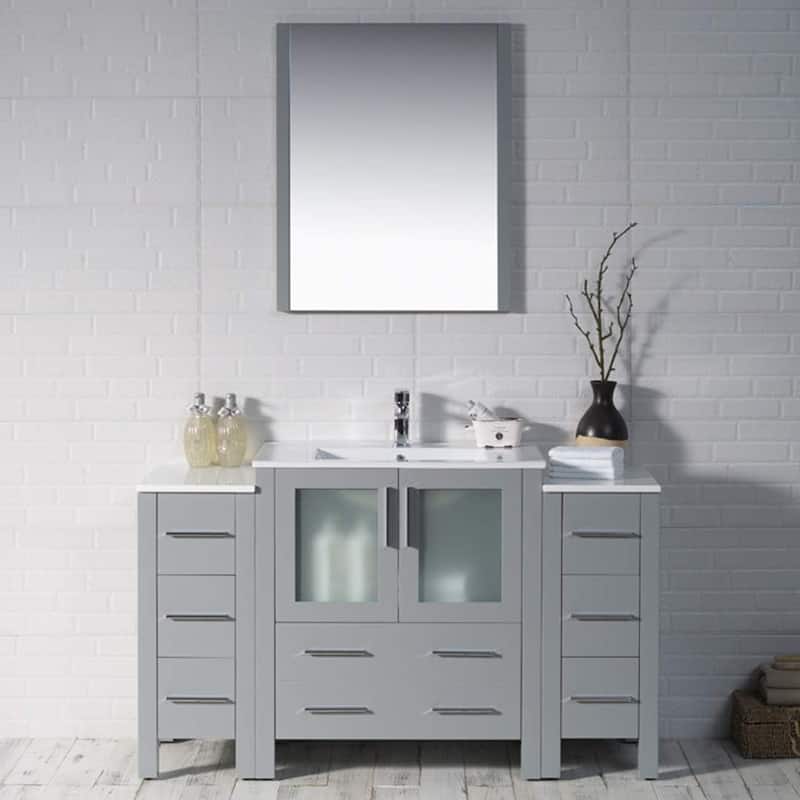 Blossom Sydney 54 inch Solid Wood Bathroom Vanity with Sink & Cabinets