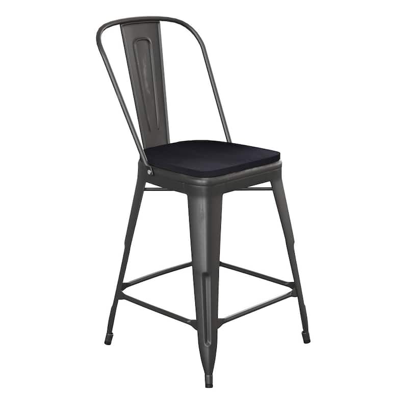 All-Weather Counter Height Stool with Poly Resin Seat