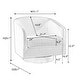 preview thumbnail 8 of 88, 31.1'' W Modern Barrel Swivel Accent Chair