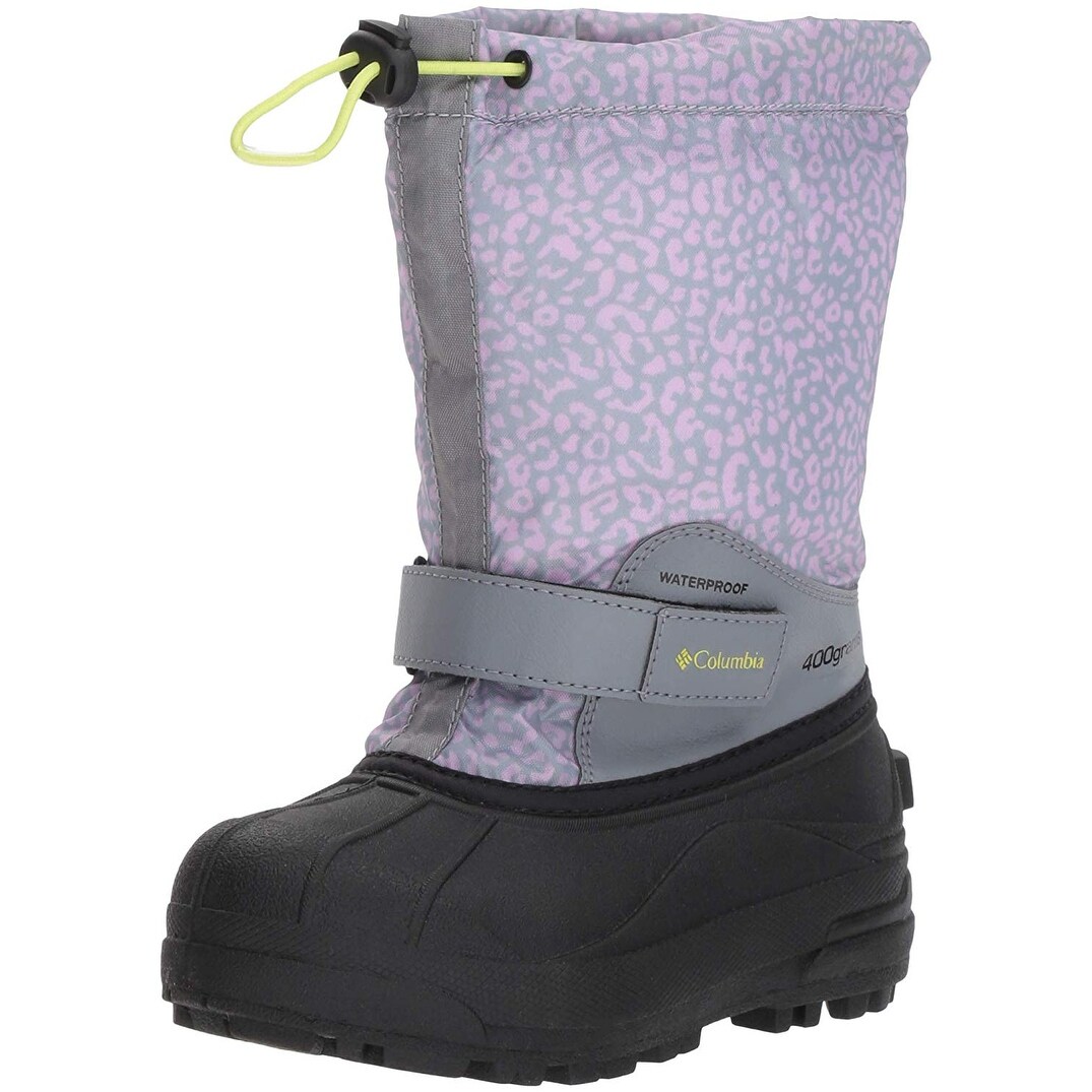 Shop Columbia Kids Youth Powderbug Forty Print Snow Boot Free