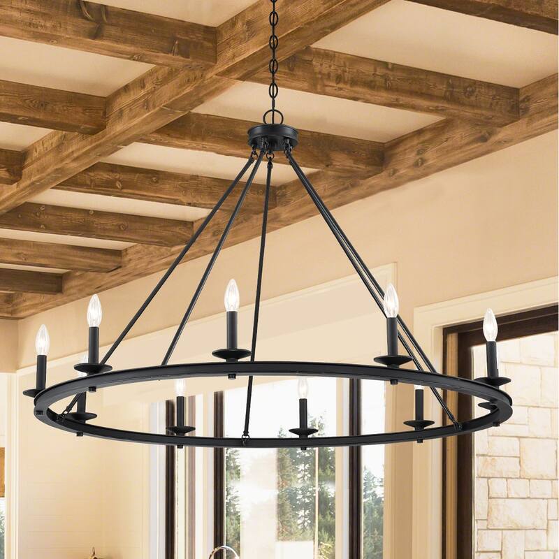 Savoy House Middleton 10 Light 45" Wide Taper Candle Ring Chandelier