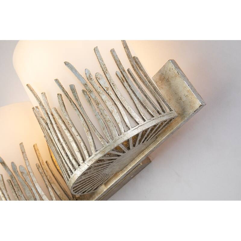 Sawgrass 2 Light Vanity in Distressed Silver