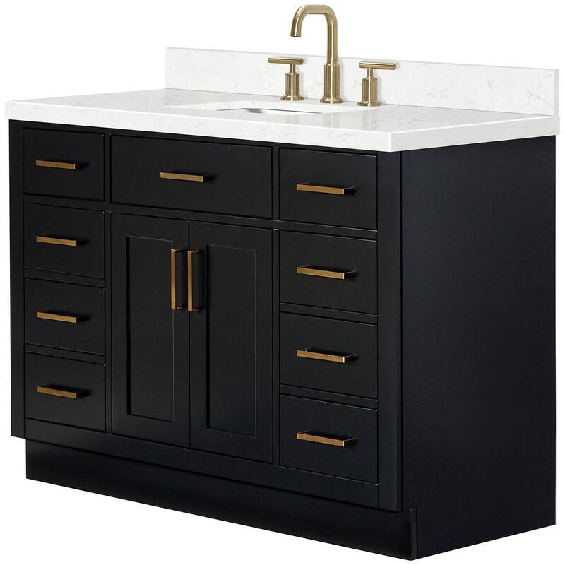 Ariel T048SCQRVO Hepburn 48" Free Standing Single Basin Vanity Set