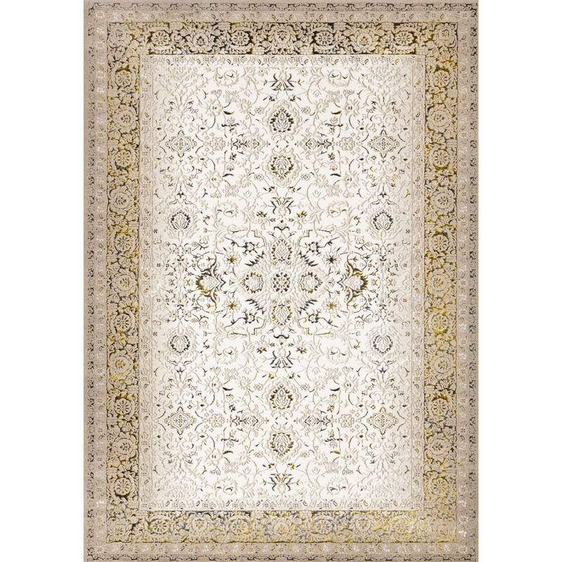 HomeRoots Medallion Modern Rectangle Area Rug - 5' X 8'