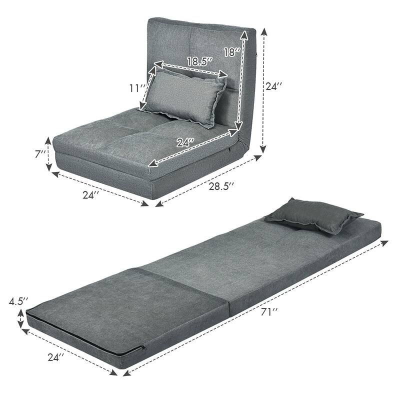 Relax Fold Down Chair Flip Out Lounger - Bed Bath & Beyond - 31944317