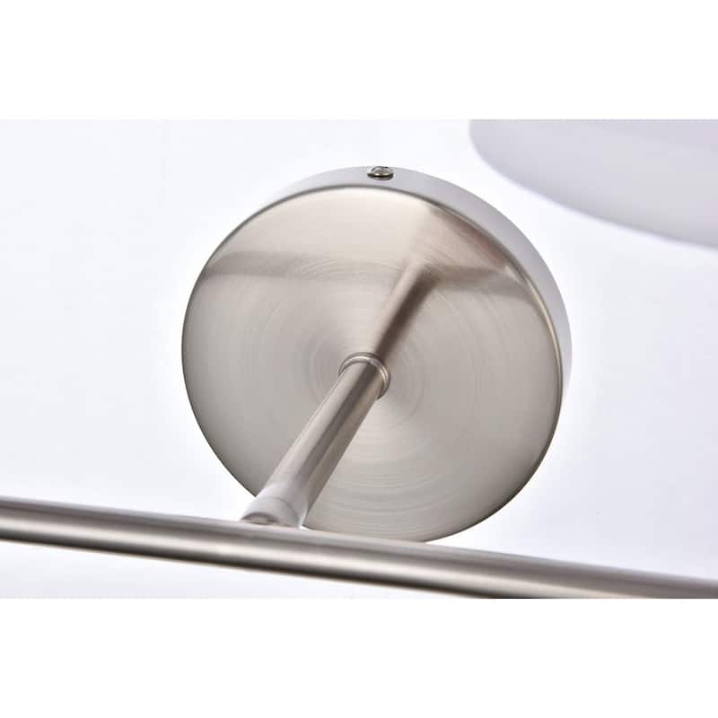 Bella 2-light Bath Sconce with White Fabric Shade